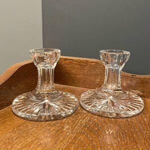 Pair of Waterford crystal candlesticks
